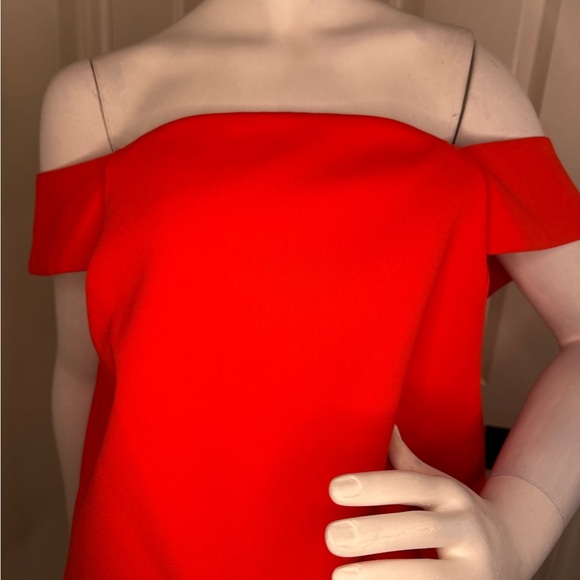 C/MEO Collective Orange Off-Shoulder Romper. #159 - Picture 6 of 16